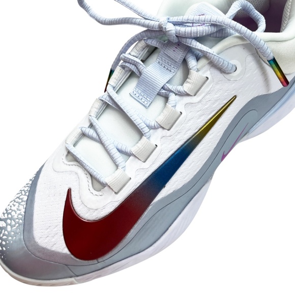 NEW Nike Alpha Huarache Elite 4 Low Metal Baseball Cleats Rainbow Men’s Size 7.5 - Picture 7 of 14